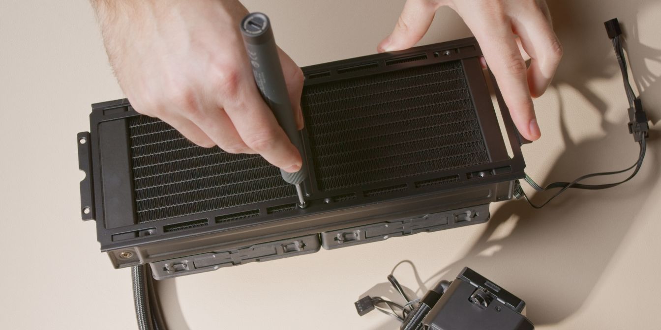 A4-H2O radiator bracket installation